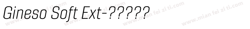 Gineso Soft Ext字体转换